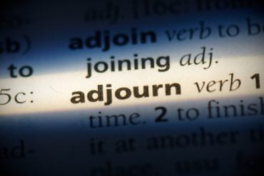 adjourn