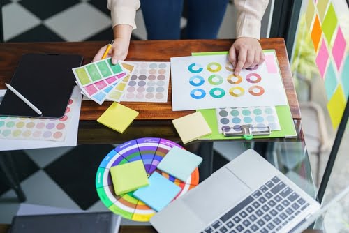 charts on a desk